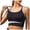 Black, variant on Sports Bras for Women High Support Criss-Cross Back Padded Strappy High Impact Bralette Seamless Wireless Workout Bras (Grey, S)