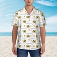 thumbnail image 4 of Lsque Sea Turtle Basking in the Sun pattern Hawaiian Shirt for Men, Unisex Summer Beach Casual Short Sleeve Button Down Shirts-3X-Large, 4 of 9
