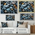 thumbnail image 4 of Designart "Patterns on the Rocky Beach II" Nautical & Beach Floater Framed Wall Art Print, 4 of 7