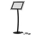thumbnail image 3 of Curved Sign Holder with Acryled 11" x 17" Poster Size Black, Landscape & Portrait position, 3 of 10