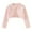 Pink, variant on CPNG Toddler Girls Knit Open Front Shrug Long Sleeve Lace Bolero Cardigan Sweater Kids Cute Shawl Jacket with Button Closure Dress Cover Up Streewear