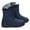 Blue, variant on Womens Winter Snow Boots Waterproof Warm Fleece Lined Mid Calf Booties Outdoor Shoes for Women