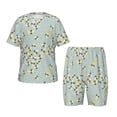 thumbnail image 1 of Fotbe Bees Pijama Estampada de 2 Piezas para Niños – Ropa de Dormir de Manga Corta Cómoda para Niños y Niñas, Camiseta y Shorts de Algodón-4X-Large, 1 of 6