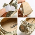 thumbnail image 6 of Antheron Baby Girls Mary Jane Flats Soft Sole Infant Moccasins Floral Sparkly Toddler Princess Dress Shoes, 6 of 6