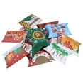 thumbnail image 4 of Zjunqe 12PCS Christmas Pillow Boxes Merry Christmas Kraft Gift Card Holder Box Xmas Theme Candy Jewellery Box for Xmas Holiday Small Gifts Party Favors Supplies gift card box, 4 of 7