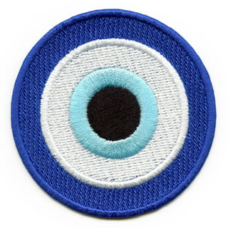 Evil Eye Patch  Mini Blue Of God Talisman Eyelashes Iron-On