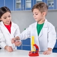 thumbnail image 4 of OULII 1 Set Red Plastic Microscope Plaything DIY Scientific For Children Experiment Tool, 4 of 8