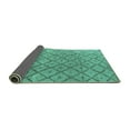 thumbnail image 2 of Ahgly Company Indoor Rectangle Abstract Turquoise Blue Modern Area Rugs, 4' x 6', 2 of 4