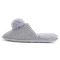thumbnail image 5 of Floopi Women’s Daisy Pom Pom Felt Scuff Slipper, 5 of 6
