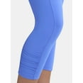 thumbnail image 4 of Avia Women's SoftSculpt Ruched High Rise Capri Leggings, 21" Inseam,Sizes XS-XXXL, 4 of 7