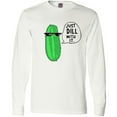 thumbnail image 3 of Inktastic Just Dill with It Chill Dill Pickle in Sunglasses Long Sleeve T-Shirt, 3 of 5