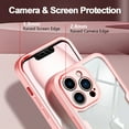 thumbnail image 3 of Casetego for iPhone 13 Pro Case,[Non-Yellowing] Transparent 360� Full Body Rugged Slim Shockproof Bumper with Built-in Screen Protector Case for iPhone 13 Pro 6.1 inch,Pink, 3 of 7