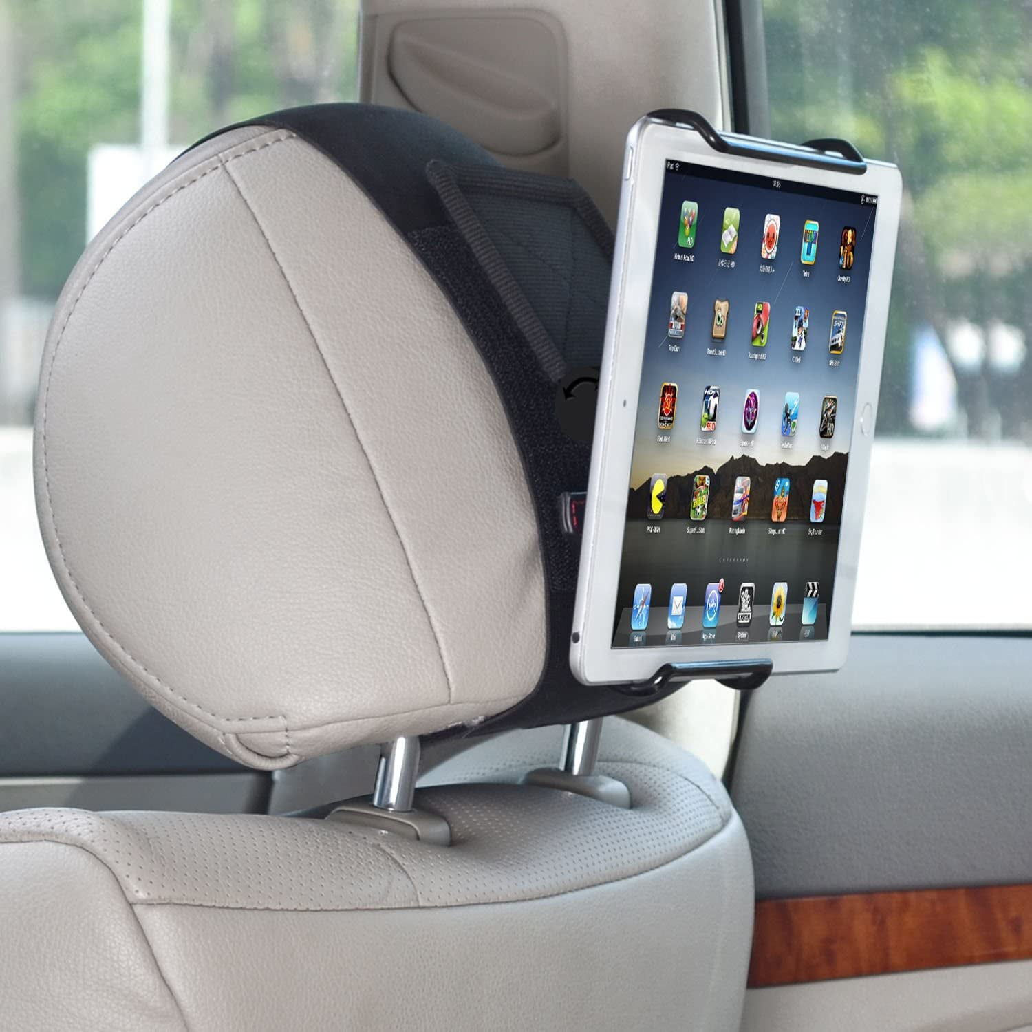 TFY Universal Car Headrest Mount Holder with Angle