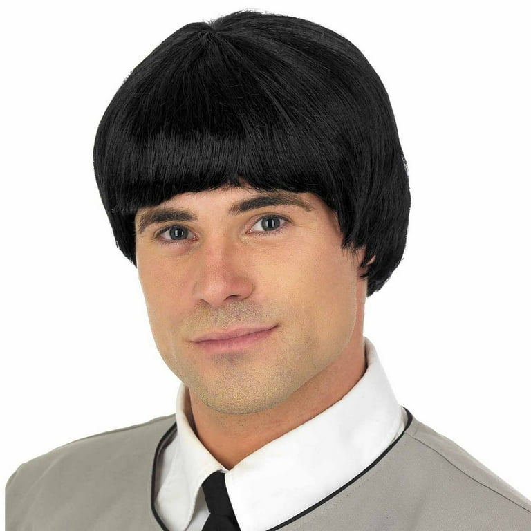 70s Mersey Wig And Tash Adult Black 70s Mersey Wig And Tash Adult Black