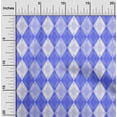 thumbnail image 2 of oneOone Cotton Cambric Blue Fabric Argyle Sewing Fabric By The Yard Printed Diy Clothing Sewing Supplies 42 Inch Wide, 2 of 4