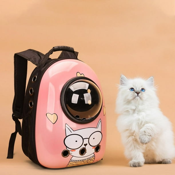 transportadora de bolsa de burbujas con capsula bolsa de transporte para perros transpirable anteojos gato Salvador Portador de viaje para