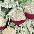 thumbnail image 5 of Clearance!Velvet Christmas Ornaments Balls Set 10PCS 8CM Special Shaped Flocking Baubles Burgundy Dark Green Pendant Decorations Shatterproof Christmas Ornaments Set for Xmas Tree Holiday Wedding Part, 5 of 8