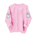 thumbnail image 7 of Atogsazn Women's Halloween Sweatshirt Casual Crew Neck Long Sleeve Pullover Sweater Loose Fall Winter Tops Pink S Fashion, 7 of 7