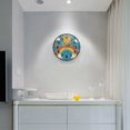 thumbnail image 5 of Yayeee Wall Clock Battery Operated 9.5" Silent Non-Ticking for Living Room, Rainbow with Stars, 5 of 8