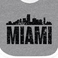 thumbnail image 4 of Inktastic Miami Skyline Grunge Boys or Girls Baby Bib, 4 of 4
