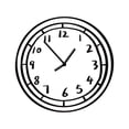 thumbnail image 1 of Abbracc Wall Clock Art Clock Decorative Clock Acrylic Cartoon Clock for Home Dining Room 21cmx22cm, 1 of 9