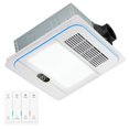 thumbnail image 1 of Extractor de baño con luz, calentador, 1800 W, 220 CFM, 13,8 pulgadas, 1 of 8