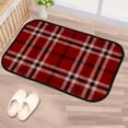 thumbnail image 5 of Floor Door Mats Bath Rugs Checkered Plaid , Entry Rug Non-Slip Washable Indoor Door Mat, Small Oriental Accent Throw Rug for Bedroom Kitchen Entryway Bathroom 36x24in Carpet Runner, 5 of 7