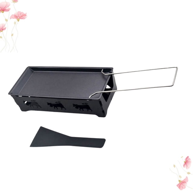 UPOUART Mini Plaque de Cuisson Antiadhésive pour Fromage Fondue Cuisson Extérieure