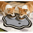 thumbnail image 6 of 15.74x11.81in Quick-Drying Absorbent Pet Feeding Mat Non-Slip Waterproof Dog Cat Bowl Mat for Food Water Dispenser Indoor Indoor Use, Keeps Floors Clean for Feeding Area, 6 of 6