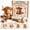 Highland Cattle, variant on DIY Patchwork Animal Kit, Handmade Sewing Craft kit with Floral Fabric & Pre‑Cut Materials, 3D Cute Patchwork Animal DIY Kit for Adults Beginners, Craft Gift for Birthdays Holidays (Sheep)