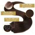 thumbnail image 4 of SEGO Clip in Hair Extensions 100% Real Remy Human Hair Full Head Straight Balayage Hair 8-24 inch, 4 of 10