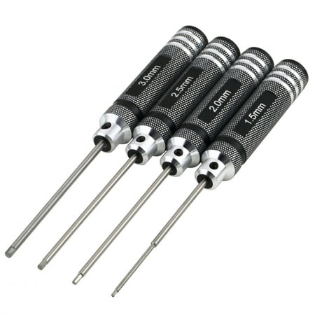 

4-in-1 Hex Screw Driver Screwdriver Tools Kit for RC Helicopter /Plane /Car (Black)