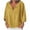 Yellow, variant on Womens Blouses Casual Long Sleeve Neck Long Sleeve Cotton Aline Loose Button Tunic Summer Blouse