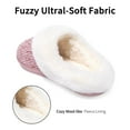 thumbnail image 5 of Litfun Fuzzy Slippers for Women Chenille Knit Fleece Slippers Memory Foam House Shoes, Buttoned Pink, Size 9.5-10.5, 5 of 8