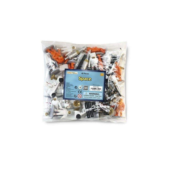 Safari Ltd. Space Bulk Bag - 48 Miniature Space Exploration Figurines - Toy Set for Boys, Girls & Kids Ages 3 