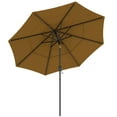 thumbnail image 2 of Outsunny 9FT 3 Tier Patio Umbrella Umbrella w/ Push Button Tilt, Tan, 2 of 9