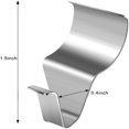 thumbnail image 3 of Stainless Steel Wall Hook Board Seam Concealed Clamp | Rust Resistant Hidden Mount | Modern Sleek Design | 10 Pack | Versatile Hanging for Home Office Organizing | Easy Installation, 3 of 9