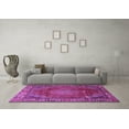 thumbnail image 3 of Ahgly Company Indoor Square Persian Purple Traditional Area Rugs, 3' Square, 3 of 4