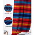 thumbnail image 3 of Colorful Striped Blackout Curtains for Bedroom Living Room Darkening Curtains 84 Inch Length 2 Panels Set Farmhouse Modern Rainbow Lines Art Window Curtain Window Treatment Grommet Drapes 42"x84", 3 of 9
