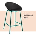 thumbnail image 6 of 2xhome Set of 2 Mid-Century Modern BarStool Metal Frame with Breathable Perforated Egg Shaped Seat for Indoor/Outdoor Use, 6 of 11