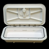 Innovative Boat Hatch Utility Box 529-045 | 8 x 14 Inch Polar White