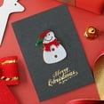 thumbnail image 4 of 3D Pearl Christmas Cards Set of 5, Vintage Greeting Cards with Envelopes for Holiday Wishes and Thanksgiving, Premium Cardstock(Gray,B), 4 of 6