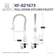thumbnail image 6 of Anzzi KF-AZ1673CH Eclipse Single Handle Pull-Down Sprayer Kitchen Faucet in Polished Chrome, 6 of 8