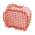 thumbnail image 3 of Cosmetic Bag Travel Makeup Organizer Quilted Pouch for Women Girls Stylish Ruffle Plaid Mini Storage Solution for Beauty Accessories, 3 of 3