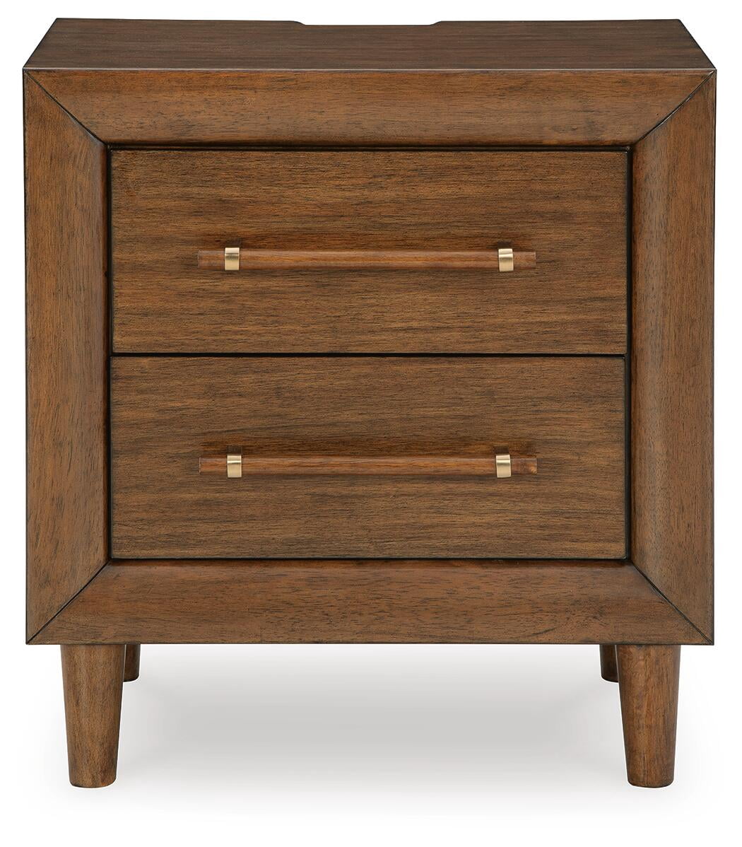 Signature Design by Ashley Lyncott Nightstand with USB Charging, Brown