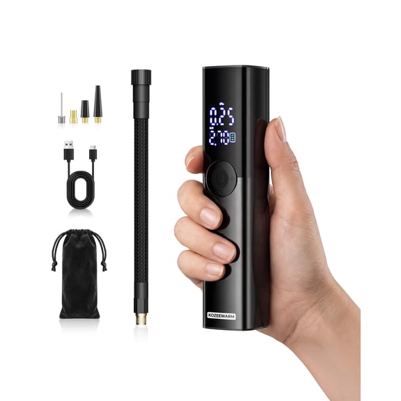 Tire Inflator Portable Air Compressor, 150PSI Tire Air Pump with Digital Pressure Gauge for Car Bicycle Motorcycle Ball