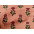 thumbnail image 4 of oneOone Cotton Poplin Peach Fabric Floral Block Sewing Fabric By The Yard Printed Diy Cloth Sewing Supplies 56 Inches Wide, 4 of 4