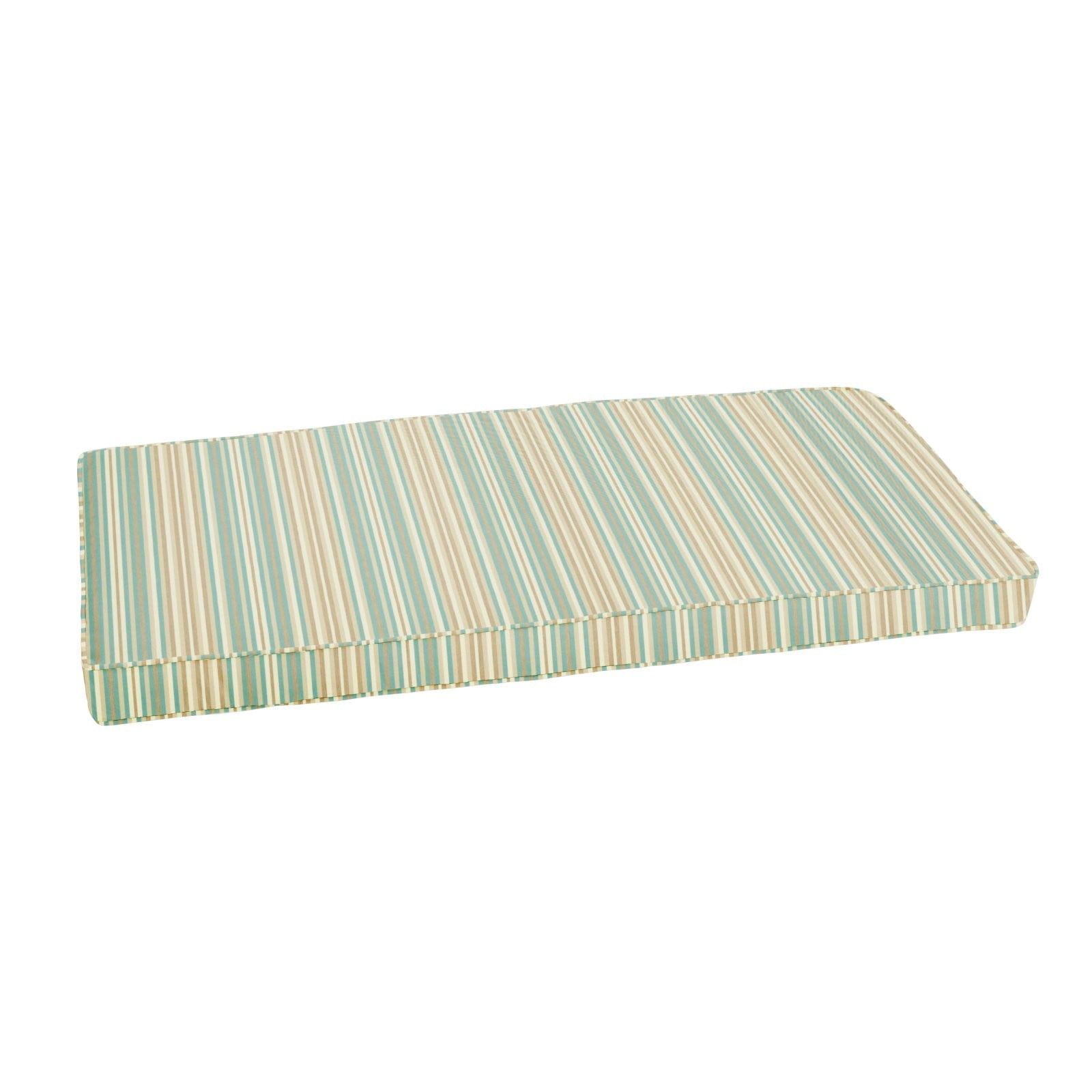 Mozaic Company Sunbrella Striped Bench Cushion