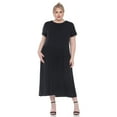 thumbnail image 1 of White Mark Robe Maxi à Manches Courtes pour Femmes, 1 of 6