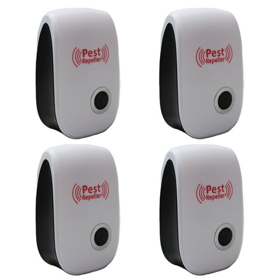 4-Pack Fenzer Ultrasonic Pest Control Repeller, Mouse Spider Mice Roach Bug Repellent Indoor Rodent Repellent Ultrasonic Plug in, Mouse Deterrent Ultrasonic for House Kitchen Garage Warehouse